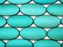 Teal Rubber Coated Flat Oval